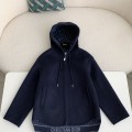 「#3902」Dior Hat zipper jacket，    Material: 99% Wool   1% Mulberry Silk