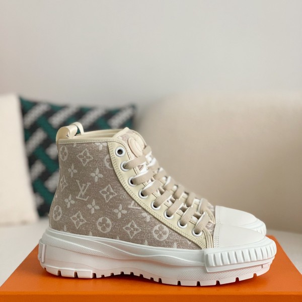 「#876」Louis Vuitton Squad Women's flat bottomed boots