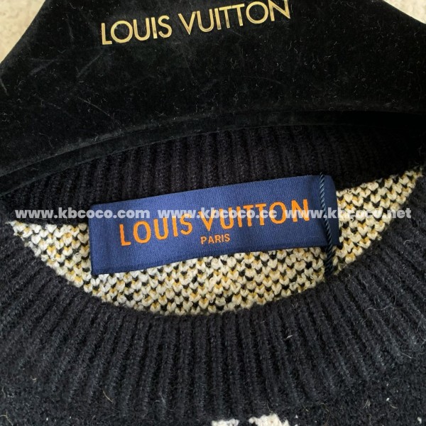 Louis Vuitton ss25 Pre-Spring collection, blended wool round-neck sweater