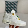 「#3957」Jordan Air Jordan 4 retro kaws suede lightweight wear-resistant non-slip mid-top