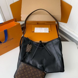 「#3970」Louis Vuitton new CARRYALL DARK handbag M25143