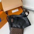 「#3970」Louis Vuitton new CARRYALL DARK handbag M25143