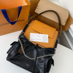 「#3971」Louis Vuitton new CARRYALL DARK handbag M24861