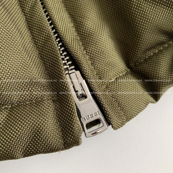 Gucci Hooded patterned down jacket