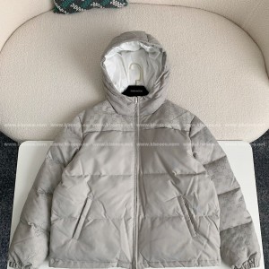 「#4006」Gucci Hooded patterned down jacket
