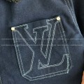 「#4007」Louis Vuitton SS25 Zippered open-and-closed spliced turn-down collar jacket