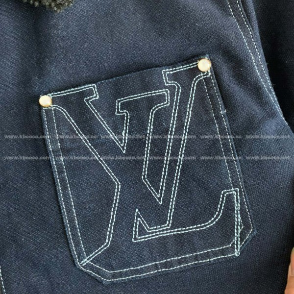 Louis Vuitton SS25 Zippered open-and-closed spliced turn-down collar jacket