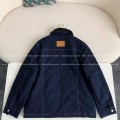 「#4007」Louis Vuitton SS25 Zippered open-and-closed spliced turn-down collar jacket