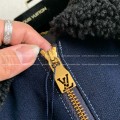 「#4007」Louis Vuitton SS25 Zippered open-and-closed spliced turn-down collar jacket