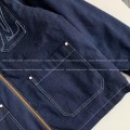「#4007」Louis Vuitton SS25 Zippered open-and-closed spliced turn-down collar jacket