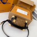 「#4021」Louis Vuitton Small SIDE TRUNK Handbag M46815 Yellow Flower, Size: 18*12.5*8cm