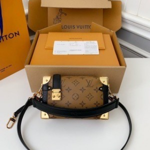 「#4021」Louis Vuitton Small SIDE TRUNK Handbag M46815 Yellow Flower, Size: 18*12.5*8cm