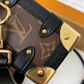 「#4021」Louis Vuitton Small SIDE TRUNK Handbag M46815 Yellow Flower, Size: 18*12.5*8cm