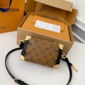 「#4021」Louis Vuitton Small SIDE TRUNK Handbag M46815 Yellow Flower, Size: 18*12.5*8cm