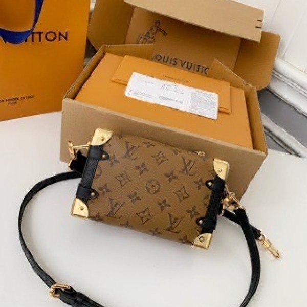 Louis Vuitton Small SIDE TRUNK Handbag M46815 Yellow Flower, Size: 18*12.5*8cm