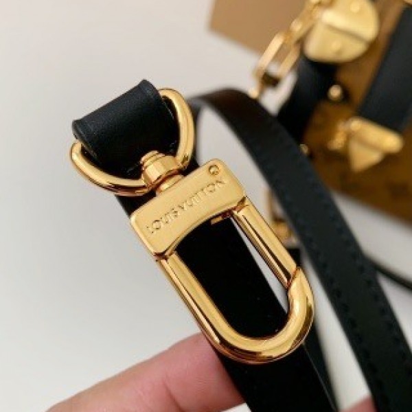 Louis Vuitton Small SIDE TRUNK Handbag M46815 Yellow Flower, Size: 18*12.5*8cm