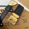 「#4021」Louis Vuitton Small SIDE TRUNK Handbag M46815 Yellow Flower, Size: 18*12.5*8cm