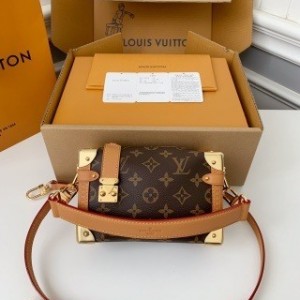 「#4022」Louis Vuitton small SIDE TRUNK handbag M46815, size: 18*12.5*8cm