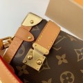 「#4022」Louis Vuitton small SIDE TRUNK handbag M46815, size: 18*12.5*8cm