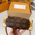 「#4022」Louis Vuitton small SIDE TRUNK handbag M46815, size: 18*12.5*8cm