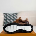 「#4053」LOUIS VUITTON  LEATHER LOW-TOP SHOES