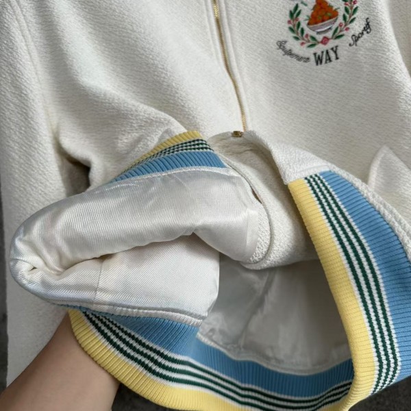 casablanca2024ss orange embroidered jacket