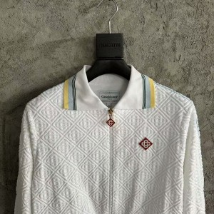 「#4060」casablanca2024ss towel embroidered logo jacquard jacket