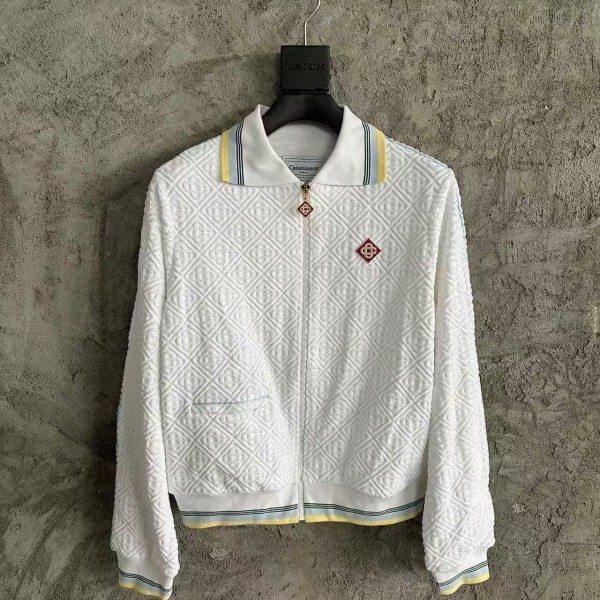 「#4060」casablanca2024ss towel embroidered logo jacquard jacket