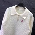 「#4062」casablanca2024 new polo knitted long sleeve