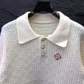「#4062」casablanca2024 new polo knitted long sleeve
