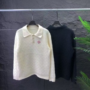 「#4062」casablanca2024 new polo knitted long sleeve