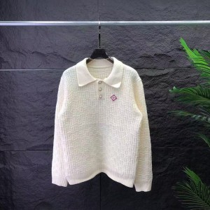 「#4062」casablanca2024 new polo knitted long sleeve