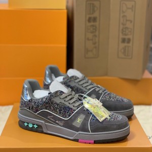 「#92」LOUIS VUITTON  TRAINER 1A998B 2022Show style Sneakers
