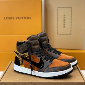 「#88」LOUIS VUITTON × NIKE AIR FORCE 1 Sneaker High-tops