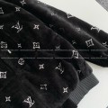 「#4073」Louis Vuitton SS25 Logo Embroidered Wool Hooded Zipper Jacket