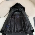 「#4073」Louis Vuitton SS25 Logo Embroidered Wool Hooded Zipper Jacket