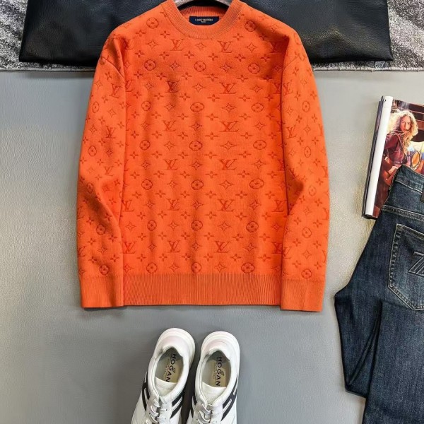 「#4117」Louis Vuitton 24 FallWinter Crew Neck Sweater