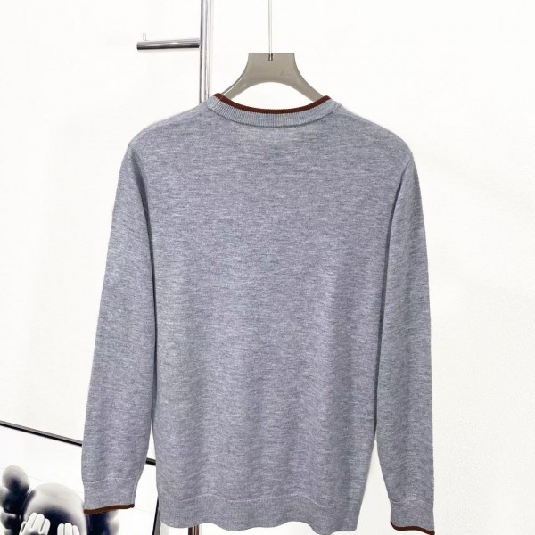 Loro Piana Cashmere Wool Blend Knit Long Sleeve