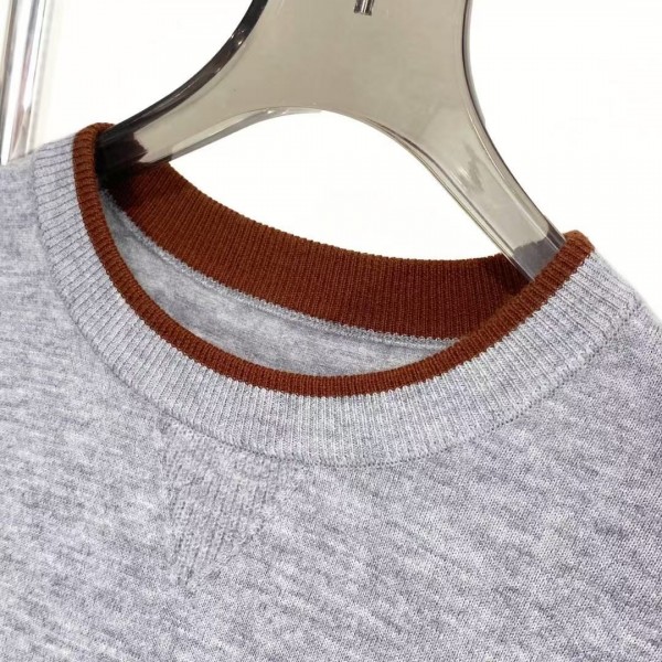 Loro Piana Cashmere Wool Blend Knit Long Sleeve