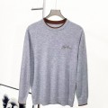 「#4123」Loro Piana Cashmere Wool Blend Knit Long Sleeve