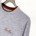 「#4123」Loro Piana Cashmere Wool Blend Knit Long Sleeve