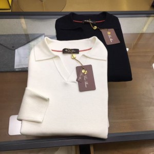 「#4126」Loro Piana Winter Casual Wool V-Neck Sweater