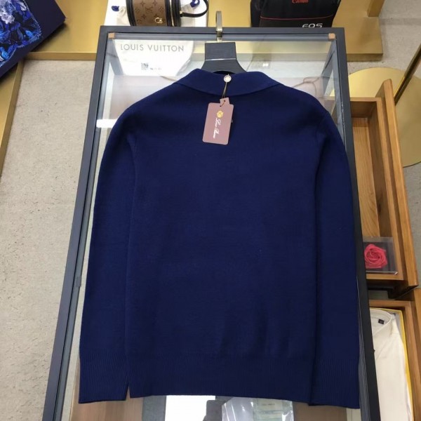 Loro Piana Winter Casual Wool V-Neck Sweater