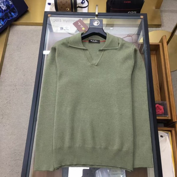 Loro Piana Winter Casual Wool V-Neck Sweater