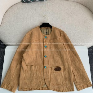 「#4152」Louis Vuitton FW24 Round Neck Single Breasted Casual Jacket