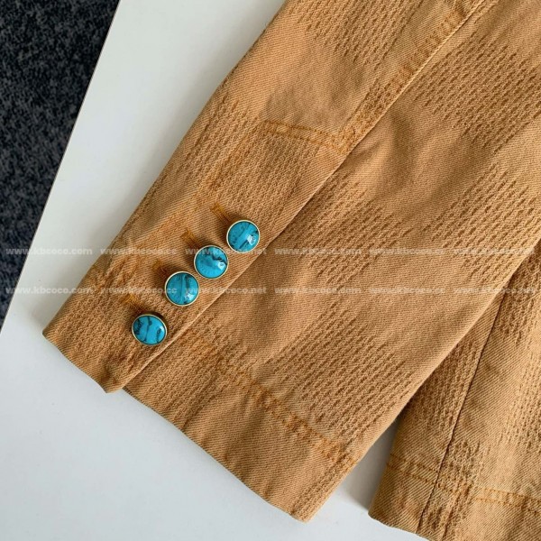 Louis Vuitton FW24 Round Neck Single Breasted Casual Jacket