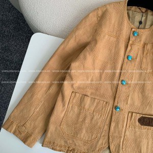「#4152」Louis Vuitton FW24 Round Neck Single Breasted Casual Jacket