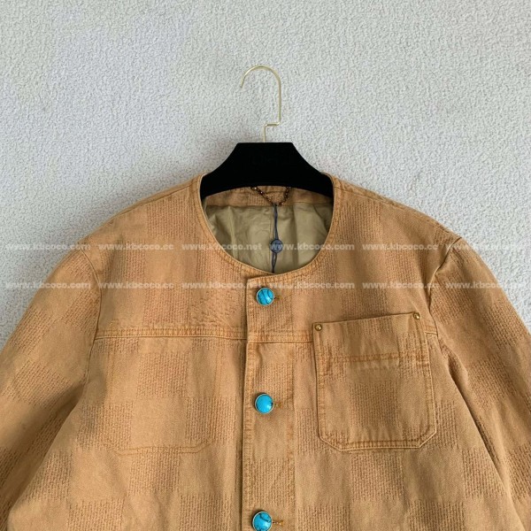 Louis Vuitton FW24 Round Neck Single Breasted Casual Jacket