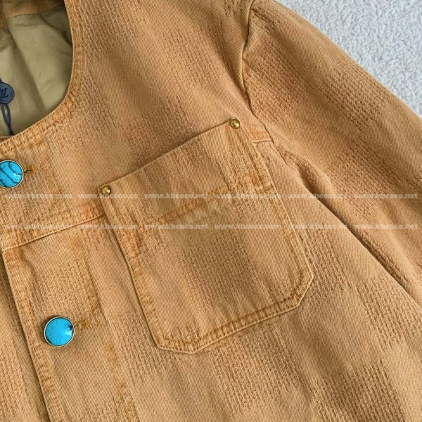 Louis Vuitton FW24 Round Neck Single Breasted Casual Jacket
