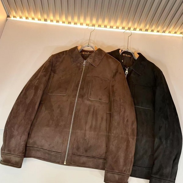 「#4203」Loro Piana24 Autumn and Winter Men's Casual Imitation Deer Down Jacket